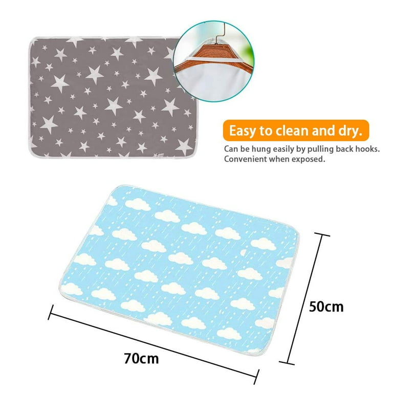 BBPIG Baby Reusable Diaper Changing Pad for Home and Travel,Portable Waterproof Urine Mat Packing of 1