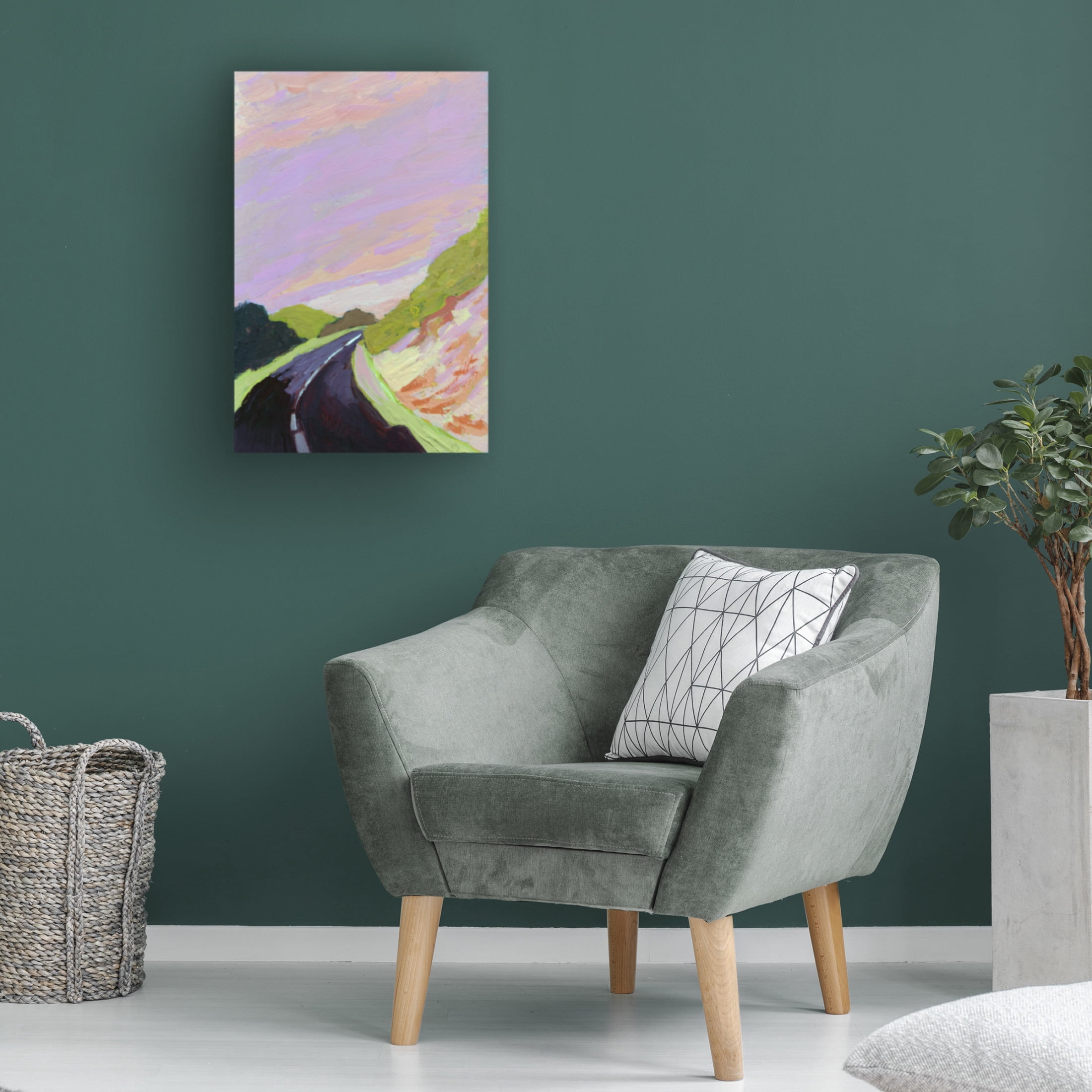 Canvas Wall Art - Toby Gordon 'Around The Bend' Wall Art for Living Room, Bedroom, or Office Décor by Trademark Fine Art - 30 x 47 Inches