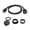 1m, variant on Dual Port USB 3.0 Flush Mount Extension Cable for Car Boat Motorcycle Dashboard, Black, 1m/2m