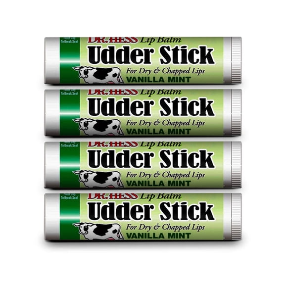 Dr. Hess Udder Stick Lip Balm, Vanilla Mint, 4 Count