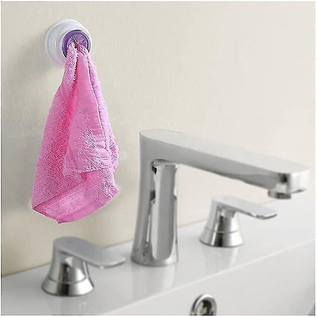 5 toalleros de cocina montados en la pared con lados dobles: ganchos autoadhesivos, toalleros de baño, toalleros de pared, accesorios de baño, sin taladros