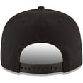 thumbnail image 4 of Men's New Era Black New York Knicks Black & White Logo 9FIFTY Adjustable Snapback Hat, 4 of 5