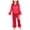 Red, variant on Xyant Girls Valentines Pajamas Satin Pajama Set Silk Pjs Long Sleeve Button Down Heart Sleepwear Loungewear Sets for Toddler Kids,Size 5 Years