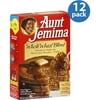 Aunt Jemima Whole Wheat Blend Pancake & Waffle Mix, 35 oz, (Pack of 12)