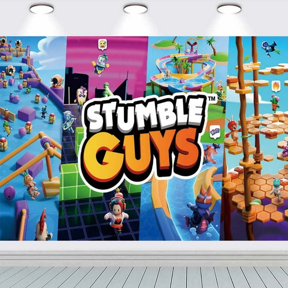Stumble Guys school Wall Decor Taspestry Poster Banner Backdrop Party Supplies