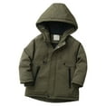 thumbnail image 7 of Cethrio Boys Winter Coats Size 10-12, Full Zip Windproof Thickened Warm Winter Outerwear with Hood Army Green Size 10-12, 7 of 7