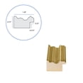 thumbnail image 6 of ArtToFrames 10" x 20" Gold Picture Frame, 10x20 inch Gold Wood Poster Frame (WOM-4159), Pack, 6 of 8