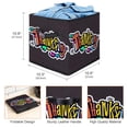 thumbnail image 3 of Thanksgiving Font Large Capacity Foldable Storage Basket with Handle 10.8"x10.5"x10.6" - Storage Bins, Storage Bin, Storage Box, 3 of 6