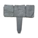 thumbnail image 3 of Borde de valla de césped FLhrweasw borde de inserción flor de planta de plástico gris 20 piezas, 3 of 4