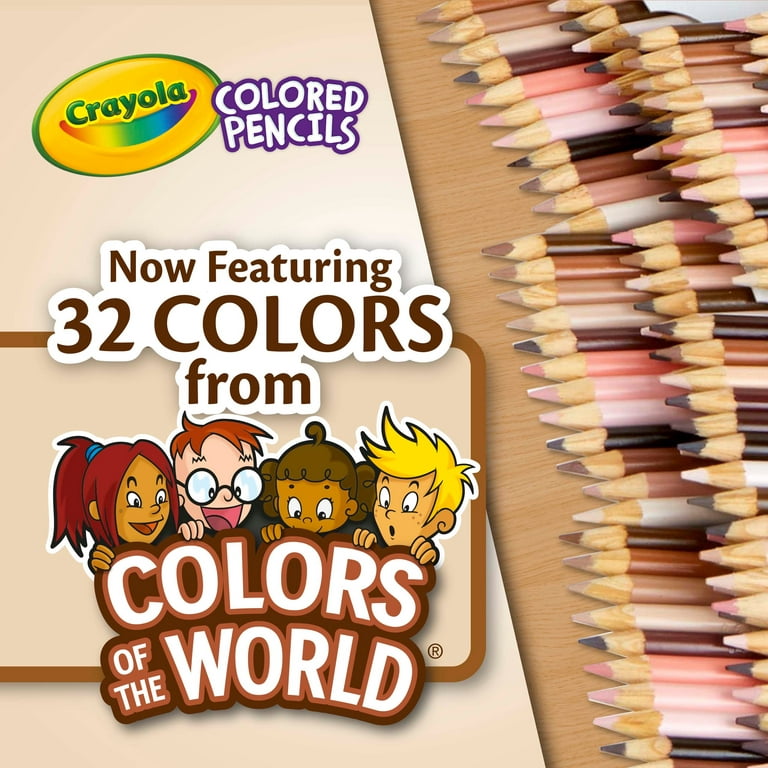 Crayola Colored Pencil Set, Colors of the World, 150 Ct, Back to School  Supplies, Teacher Gifts, Beginner Child 