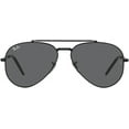 thumbnail image 2 of Ray Ban New Aviator Grey Unisex Sunglasses RB3625 002/B1 62, 2 of 10