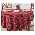 thumbnail image 3 of Christmas Santa Workshop Plaid Tablecloth Red Blue Yellow Winter Wonder (52x70 Rectangle), 3 of 6
