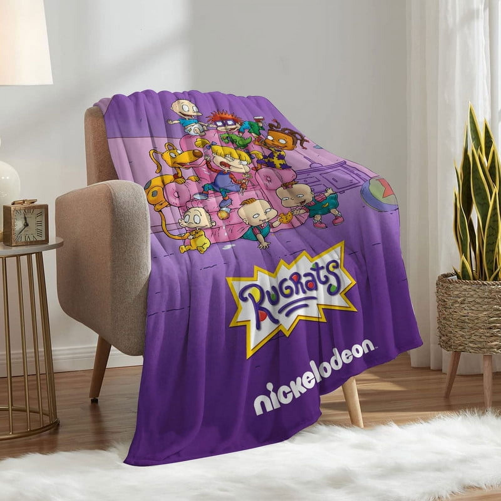 Rugrats Throw Blanket Gifts for Fans Lover Girls Boys Women Present Hoodie Him Bed 30"x40"