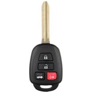 SCITOO 1PC Uncut Key Fob Keyless Entry Remote Shell Case fits 2008-2016 Scion FR-S 2005-2012 Toyota Camry 2007-2014 Toyota Corolla 4 Buttons