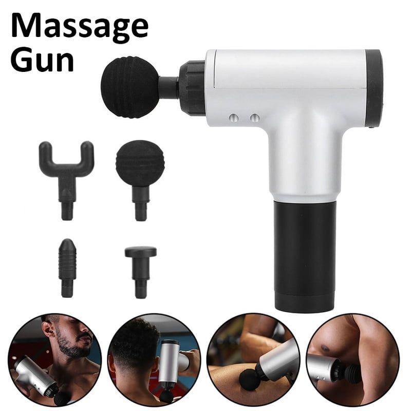 Willstar Gym Fascia Gun Muscle Relaxer Electric Impact Grab Massage Gun  Fitness Stick Deep Vibration 4 Massage Heads - Walmart.com - Walmart.com