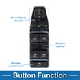 thumbnail image 3 of Interruptor de ventana eléctrica Unique Bargains No. 61316832729 para el lado del conductor delantero izquierdo para BMW 530i 540i X3 Negro, 3 of 7