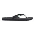 thumbnail image 1 of Sandalias tipo flip flop Sanuk Yoga Joy para mujer con espuma viscoelástica, negras, talla 7, 1 of 6