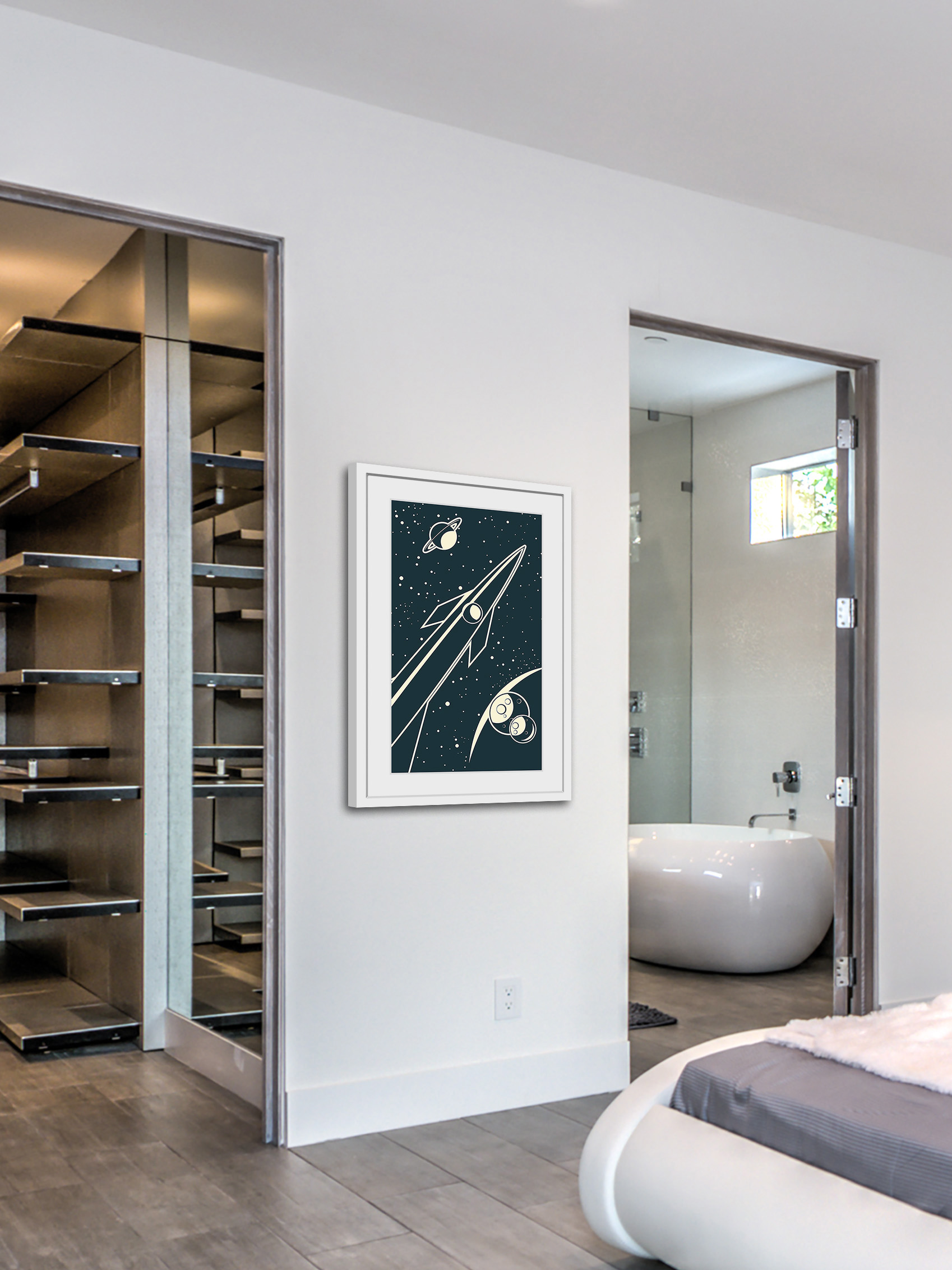 "Deep Space" Framed Painting Print