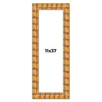 11x37 Frame Beige Real Wood Picture Frame Width 3 inches | Interior Frame Depth 0.5 inches |