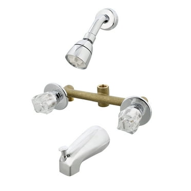 Empire Faucets Mobile Home 8" Chrome 2 Valve Tub & Shower Faucet J228AF-E
