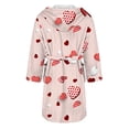 thumbnail image 5 of MEICHEN Plush Robes for Women Casual and Comfortable Long Sleeved Colorful Printed Ladies' Bathrobe Womens Robes, 5 of 5