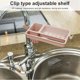 thumbnail image 5 of Injueey Estante de drenaje Estante de almacenamiento desmontable Organizador de plástico ajustable para cocina de baño, rosa Type3 NO3 Injueey HA002235-03, 5 of 6