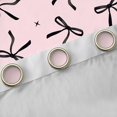 thumbnail image 4 of Erosebridal Princess Ribbon Bowknot Blackout Curtains Set of 2 (52x84 Each),Black Bowtie Gifts Window Curtains For Kids Girls, 4 of 7