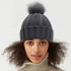 thumbnail image 5 of Sonducket Gorro de lana para mujer, gorro de punto cálido, protección cómoda para los oídos, gorros para adultos para otoño e invierno, gorros Sombreros Gris oscuro Sonducket AP013443-08, 5 of 6