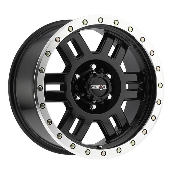 Vision Off-Road Manx 18x9 8x180 12et Gloss Black Machined Lip Wheel