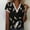 Black, variant on Western Tops for Women Fashion Women's Summer V-Neck Lace Patchwork Short Sleeve Casual Top Blouse Women’S Blouses on Clearance