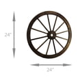 thumbnail image 4 of 24 Inch Diameter Wooden Wagon Wheel Decorative Wall Hanging, 4 of 4
