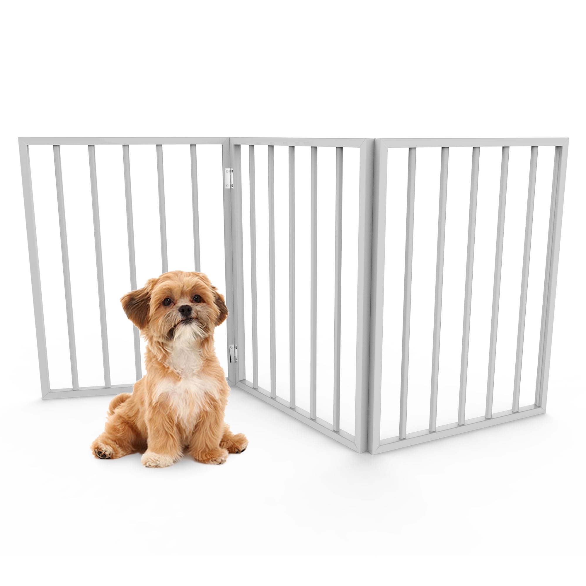 Pet Safety Enclosure Pet Gate Portable Folding Safe Guard Install Anywhere Animals Favorite 2 Packs 100Cm*75Cm 40*30