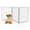 White, variant on PETMAKER 3-Panel Indoor Foldable Pet Gate for Stairs or Doorways (Mahogany)