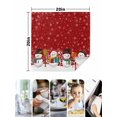 thumbnail image 4 of Red Snowman Cloth Napkins Set of 4 Reusable Dinner Napkins, Christmas Winter Snowflake Xmas Tree Cocktail Napkin Washable Table Napkins for Wedding/Holiday Party/Baby Shower 20"x20", 4 of 7