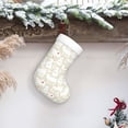 thumbnail image 6 of Salouo White Rabbit Print Christmas Stockings,Large Xmas Stocking Set of 1 Holiday and Farmhouse Stocking for Christmas Holiday Party Decoration(17.7*11 Inch), 6 of 7