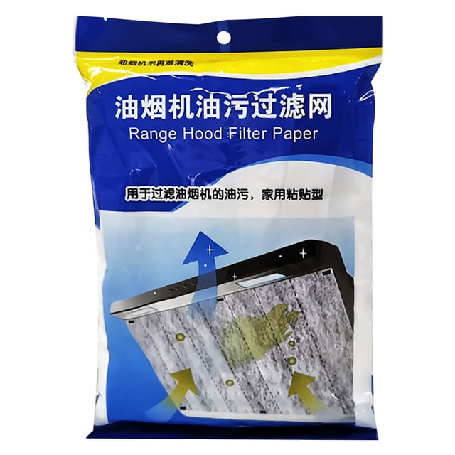 Hood Filters for Kitchen Disposable Non-Woven Flame Resistant Oil Suction Paper 43x45 cm Range Hood Filter with Strong Absorption