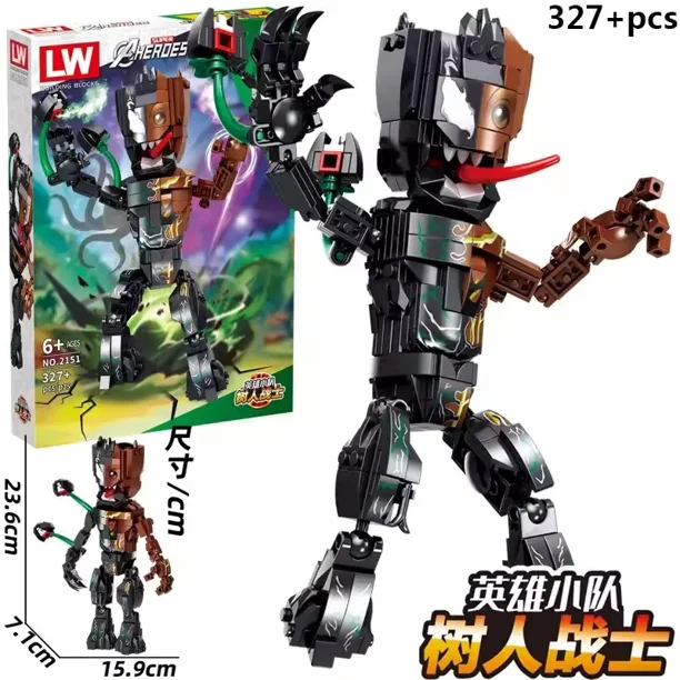 Stranger Things Groot bloques de construcción Terror monstruo Demodog Demogorgon modelo figuras de acción clásicas ladrillos juguetes para niños regalos