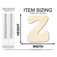 thumbnail image 2 of Unfinished Wood Groovy Z Font Shape | DIY Craft Cutout | up to 46" DIY 24" / 3/4", 2 of 3