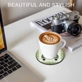 thumbnail image 6 of Spring Easter Coasters Set of 2, Absorbent Coasters for Drinks, Easter Eggs Bunny Truck Botanical Green Plaid Coaster for Desk Coffee Table Protection, Home Decor House Warming Gifts 4", 6 of 8