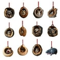 thumbnail image 2 of Animal Christmas Decorations Christmas Tree Animal Patterns 2D Acrylic Ornaments Forest Animal Decorations Christmas Tree Ceiling Christmas Decoration Souvenirs Gifts Owl B, 2 of 9