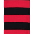 thumbnail image 3 of Leveret Kids Footed Cotton Pajama Striped Red and Black 4 Year, 3 of 4