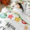 thumbnail image 4 of Castle Fairy Merry Christmas 7-Piece Bedding Comforter Set for Teenagers,Light Ball King Bedding Sets,Festival Xmas Ultra Soft Bed Sheets,Luxury Bedroom Decor, 4 of 8