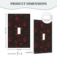 thumbnail image 5 of ZICANCN Outlet Covers Wall Plate, Red Horror Hand Print Light Switch Cover Decorative, Duplex Toggle Combo 1-Gang, 5 of 9