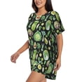 thumbnail image 3 of Womens Pajama Sets With Pocket, Asparagu vegetable Lounge Sets Short Sleeve Sleepwear PJ Sets for Women, 3 of 6