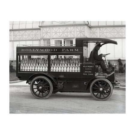 Hollywood Farm Milk Delivery Truck, Seattle, 1913 Print Wall (Best Meal Delivery Seattle)