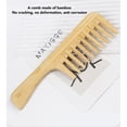 thumbnail image 6 of M Buder 2Pcs Bamboo Hair Pick Comb Anti Static Wide Tooth Styling Hair Detangler Bamboo Comb for Men Beard Grooming Wide Tooth Pick Comb Daily Use Premium Natural Wood Tool, 6 of 7