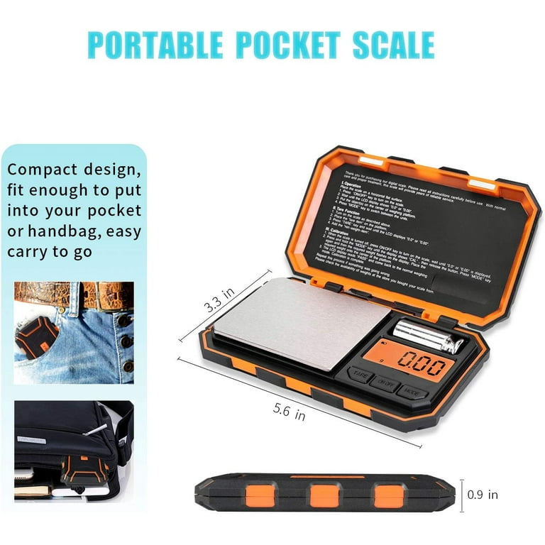 Beta Digital Pocket Mini Scale, Portable Travel Food Scale