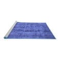 thumbnail image 2 of Ahgly Company Machine Washable Indoor Rectangle Oriental Blue Industrial Area Rugs, 8' x 12', 2 of 4