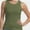 Green, variant on Women's Sleeveless Crew Neck Tank Top, Slim Fit Racerback Shirt for Summer