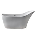 thumbnail image 3 of Anzzi FT-AZ507 Alto 67-1/2" Stone Composite Free Standing Soaking Tub - White, 3 of 3